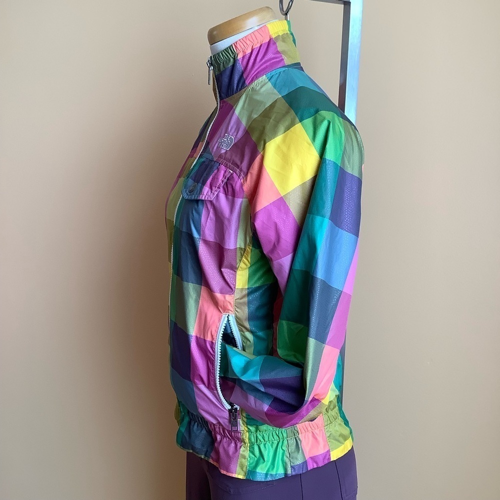 THE NORTH FACE Multicolour Plaid Windbreaker Jacket Size S - Picture 7 of 15